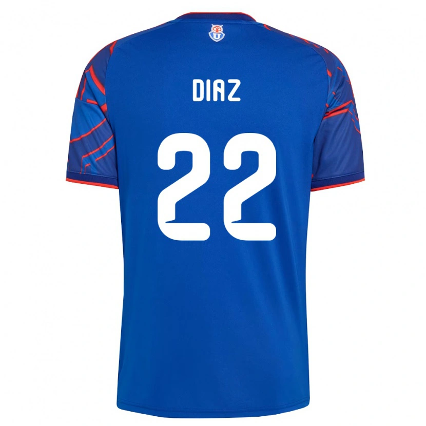 Danxen Homem Camisola Valentina Díaz #22 Azul Real Vermelho Principal 2026/27 Camisa Brasil