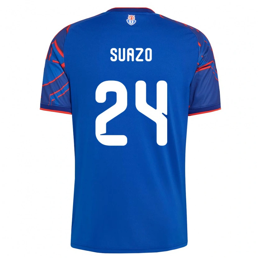 Danxen Homem Camisola Arantza Suazo #24 Azul Real Vermelho Principal 2026/27 Camisa Brasil