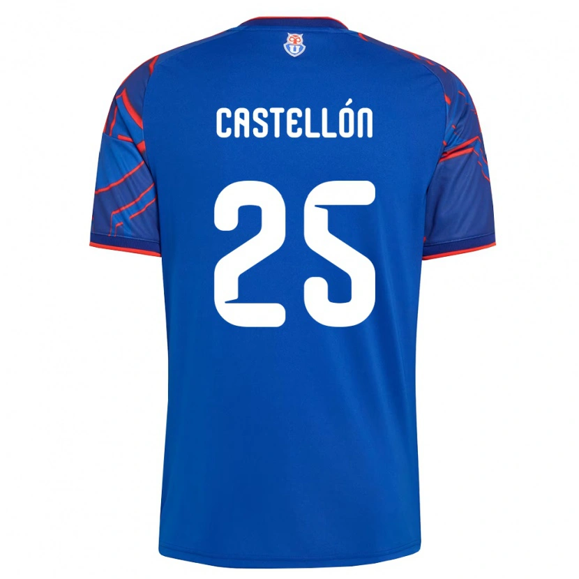 Danxen Homem Camisola Gabriel Castellón #25 Azul Real Vermelho Principal 2026/27 Camisa Brasil