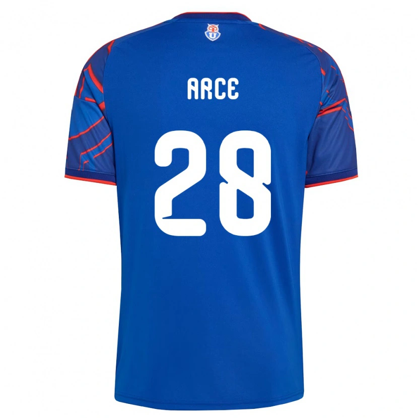 Danxen Homem Camisola Agustín Arce #28 Azul Real Vermelho Principal 2026/27 Camisa Brasil