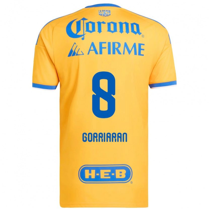 Danxen Homem Camisola Fernando Gorriarán #8 Amarelo Azul Principal 2026/27 Camisa Brasil