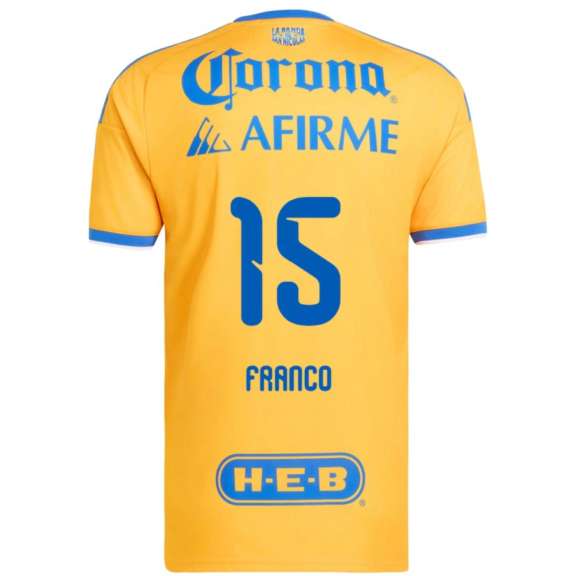 Danxen Homem Camisola Alan Franco #15 Amarelo Azul Principal 2026/27 Camisa Brasil