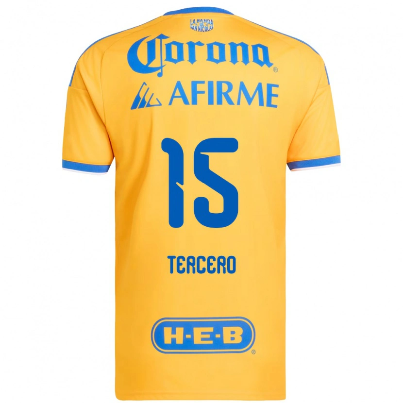 Danxen Homem Camisola Eduardo Tercero #15 Amarelo Azul Principal 2026/27 Camisa Brasil