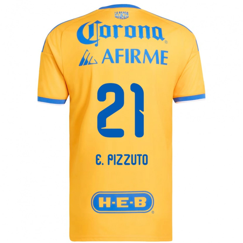 Danxen Homem Camisola Eugenio Pizzuto #21 Amarelo Azul Principal 2026/27 Camisa Brasil