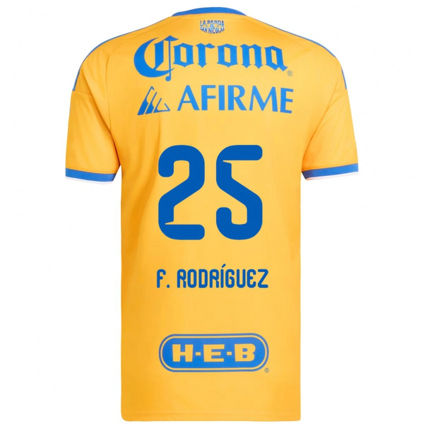 Danxen Homem Camisola Felipe Rodríguez #25 Amarelo Azul Principal 2026/27 Camisa Brasil