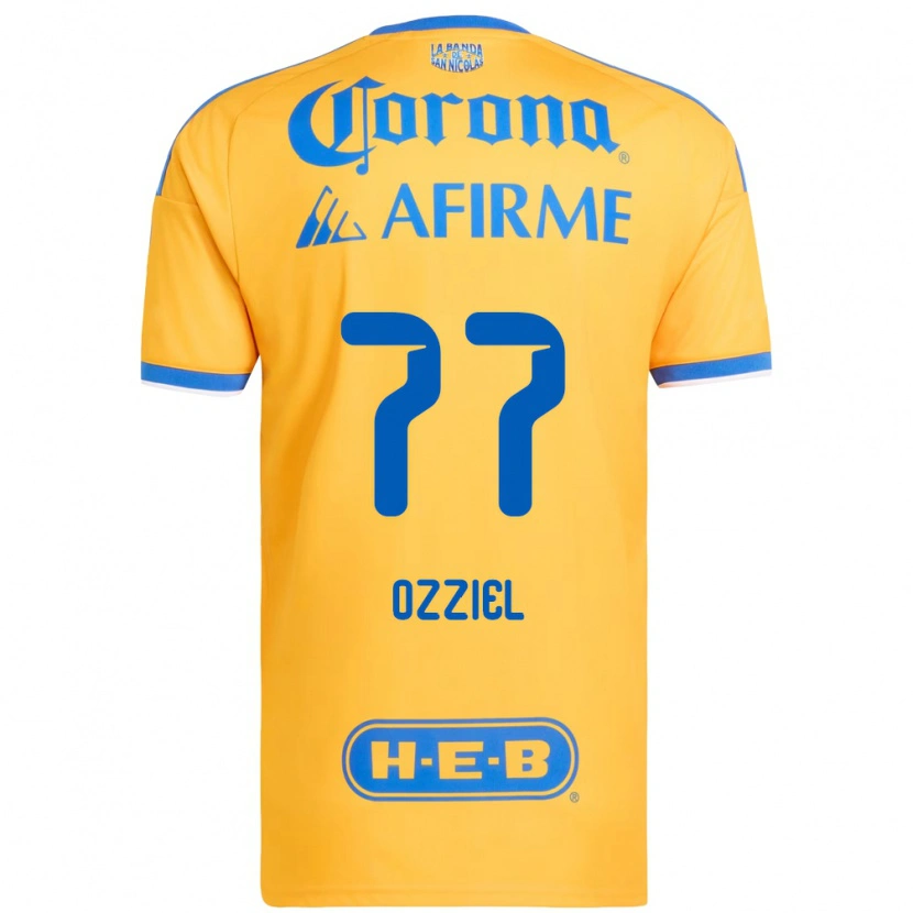 Danxen Homem Camisola Ozziel Herrera #77 Amarelo Azul Principal 2026/27 Camisa Brasil