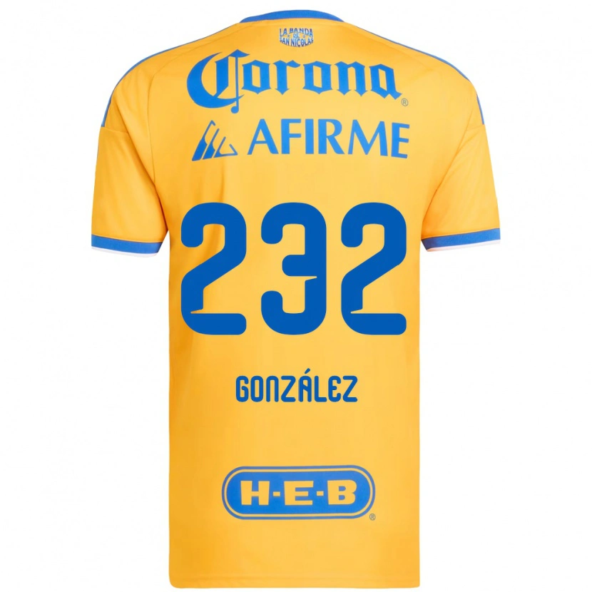 Danxen Homem Camisola César González #232 Amarelo Azul Principal 2026/27 Camisa Brasil