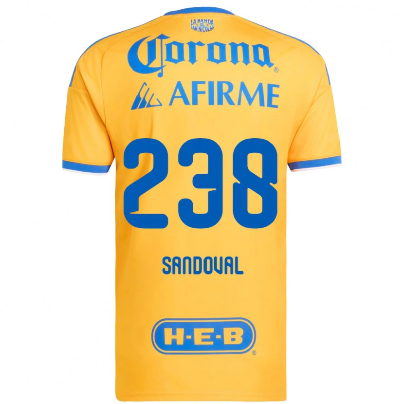 Danxen Homem Camisola Miguel Sandoval #238 Amarelo Azul Principal 2026/27 Camisa Brasil