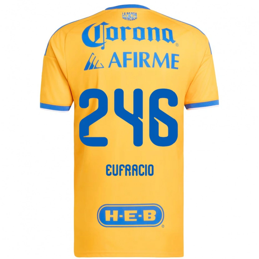 Danxen Homem Camisola Enrique Eufracio #246 Amarelo Azul Principal 2026/27 Camisa Brasil