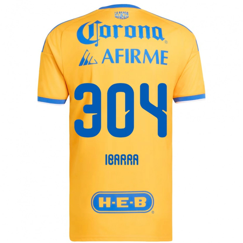Danxen Homem Camisola Luis Ibarra #304 Amarelo Azul Principal 2026/27 Camisa Brasil