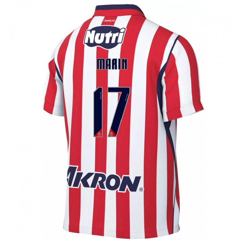 Danxen Homem Camisola Ricardo Marín #17 Vermelho Branco Principal 2026/27 Camisa Brasil