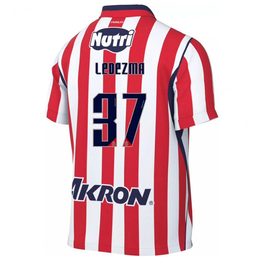 Danxen Homem Camisola Richard Ledezma #37 Vermelho Branco Principal 2026/27 Camisa Brasil