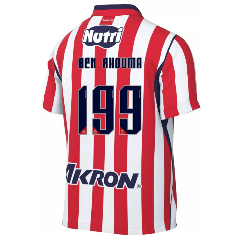 Danxen Homem Camisola Anwar Ben Rhouma #199 Vermelho Branco Principal 2026/27 Camisa Brasil