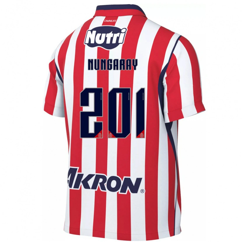 Danxen Homem Camisola David Nungaray #201 Vermelho Branco Principal 2026/27 Camisa Brasil