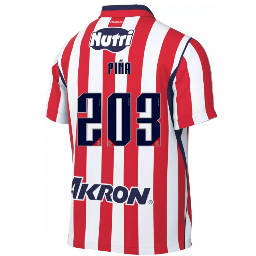 Danxen Homem Camisola Fernando Piña #203 Vermelho Branco Principal 2026/27 Camisa Brasil