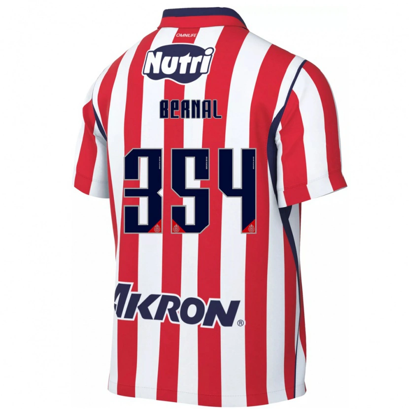 Danxen Homem Camisola Carlos Bernal #354 Vermelho Branco Principal 2026/27 Camisa Brasil