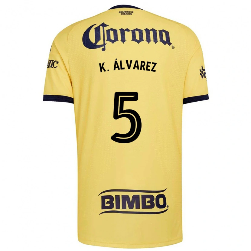 Danxen Homem Camisola Kevin Álvarez #5 Amarelo Vermelho Preto Principal 2026/27 Camisa Brasil