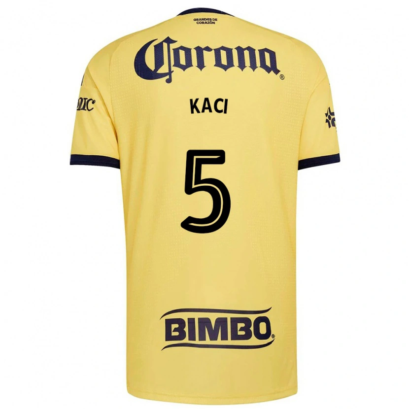 Danxen Homem Camisola Aurelie Kaci #5 Amarelo Vermelho Preto Principal 2026/27 Camisa Brasil