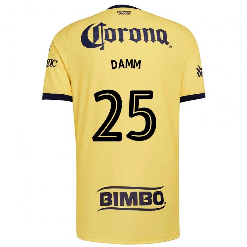 Danxen Homem Camisola Jurgen Damm #25 Amarelo Vermelho Preto Principal 2026/27 Camisa Brasil