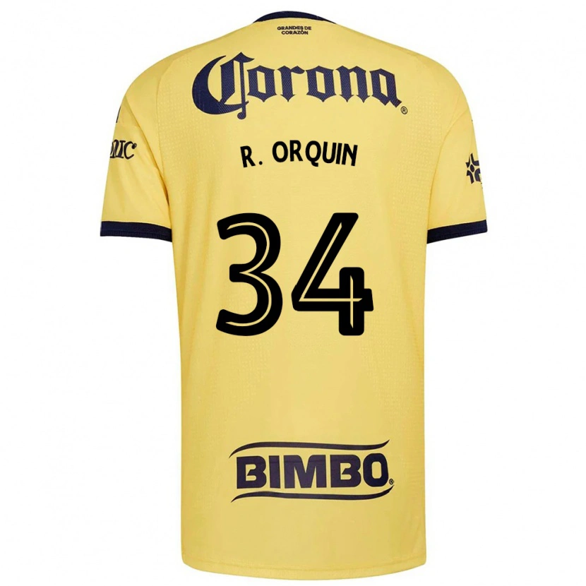 Danxen Homem Camisola Ralph Orquin #34 Amarelo Vermelho Preto Principal 2026/27 Camisa Brasil