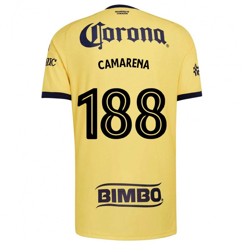 Danxen Homem Camisola Santiago Camarena #188 Amarelo Vermelho Preto Principal 2026/27 Camisa Brasil