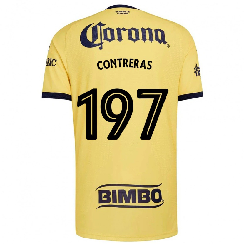 Danxen Homem Camisola Ángel Contreras #197 Amarelo Vermelho Preto Principal 2026/27 Camisa Brasil