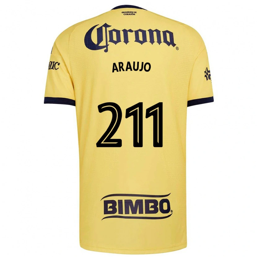 Danxen Homem Camisola Andrés Araujo #211 Amarelo Vermelho Preto Principal 2026/27 Camisa Brasil