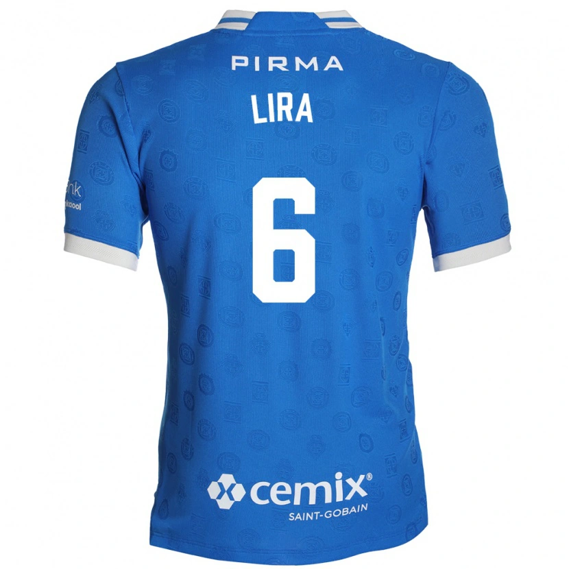 Danxen Homem Camisola Érik Lira #6 Azul Branco Vermelho Principal 2026/27 Camisa Brasil
