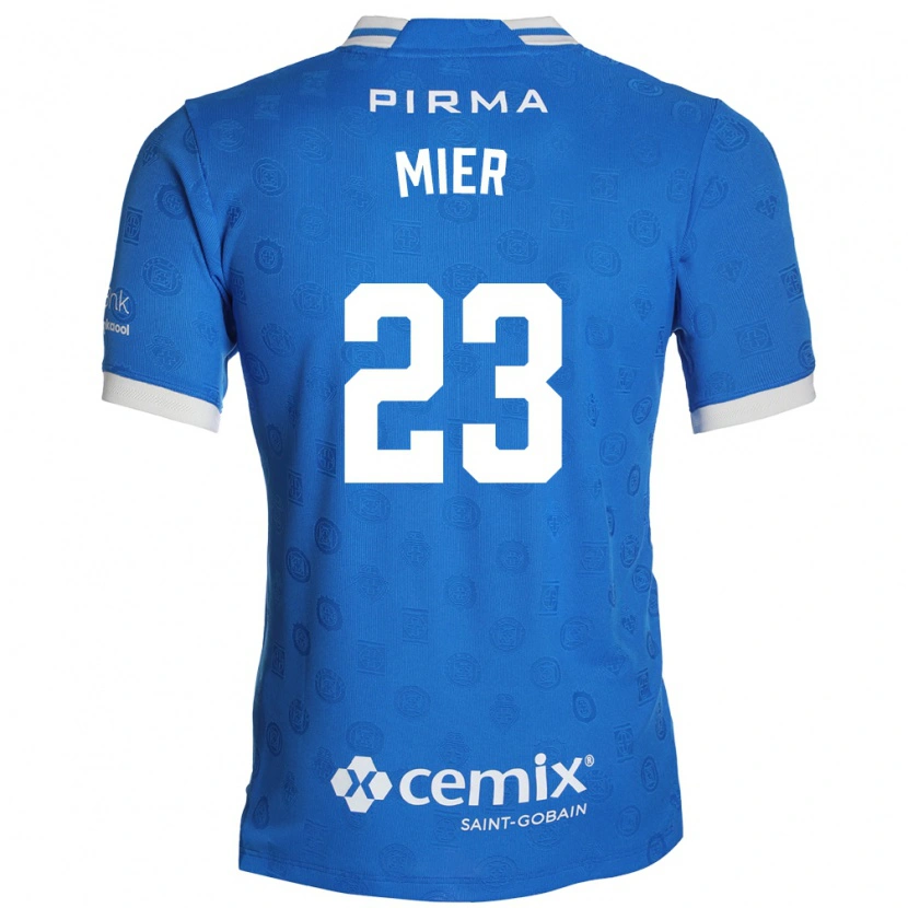 Danxen Homem Camisola Kevin Mier #23 Azul Branco Vermelho Principal 2026/27 Camisa Brasil