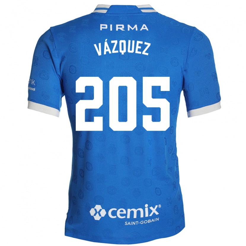 Danxen Homem Camisola Jonathan Vázquez #205 Azul Branco Vermelho Principal 2026/27 Camisa Brasil