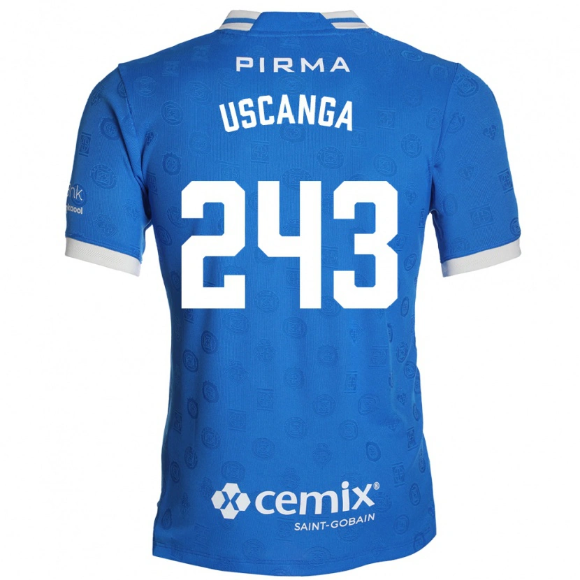 Danxen Homem Camisola Rubén Uscanga #243 Azul Branco Vermelho Principal 2026/27 Camisa Brasil