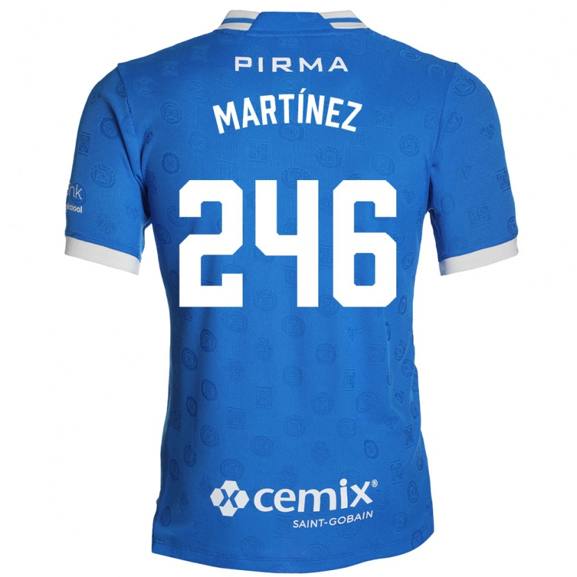 Danxen Homem Camisola Rey Martínez #246 Azul Branco Vermelho Principal 2026/27 Camisa Brasil