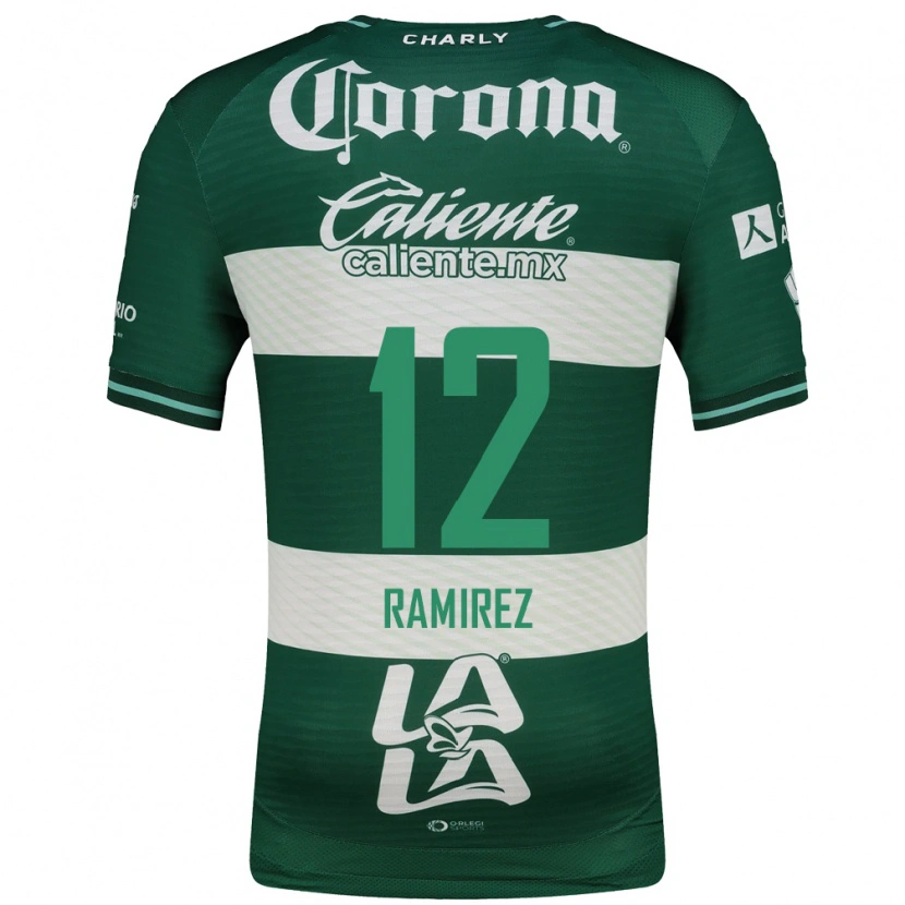 Danxen Homem Camisola Santiago Ramírez #12 Verde Branco Principal 2026/27 Camisa Brasil