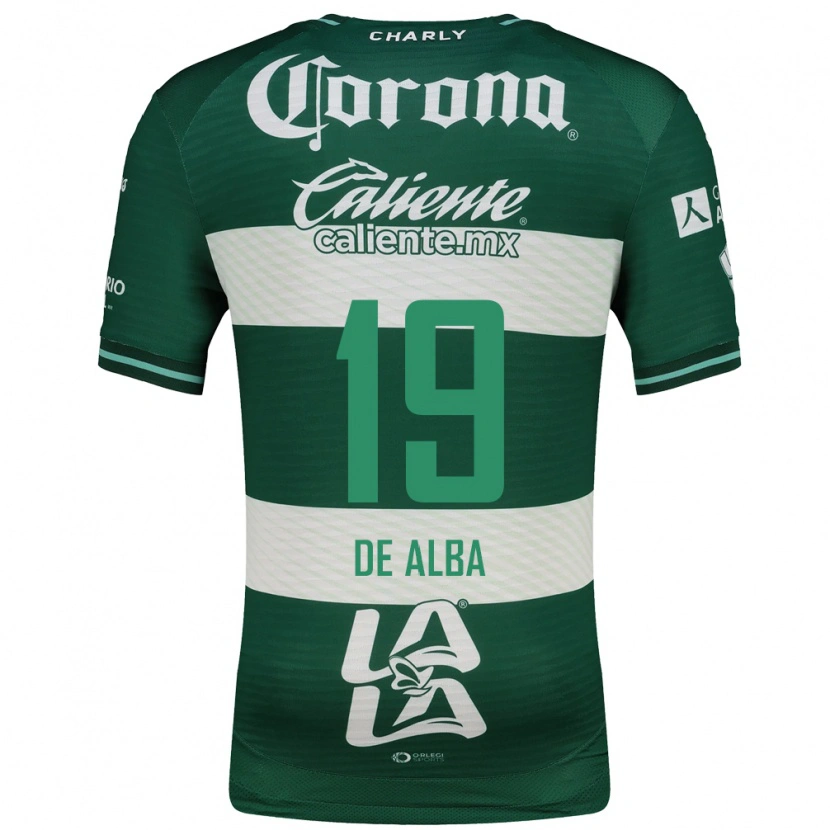 Danxen Homem Camisola Luisa De Alba #19 Verde Branco Principal 2026/27 Camisa Brasil