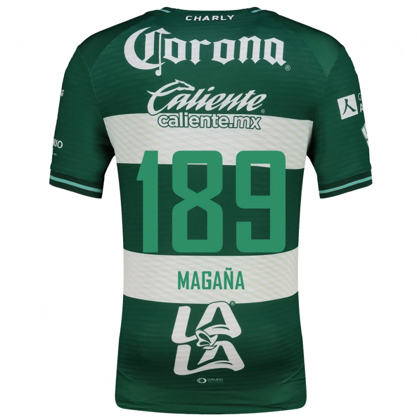 Danxen Homem Camisola Emilio Magaña #189 Verde Branco Principal 2026/27 Camisa Brasil