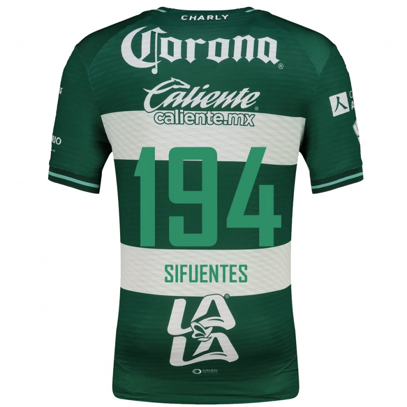 Danxen Homem Camisola José Manuel Sifuentes #194 Verde Branco Principal 2026/27 Camisa Brasil