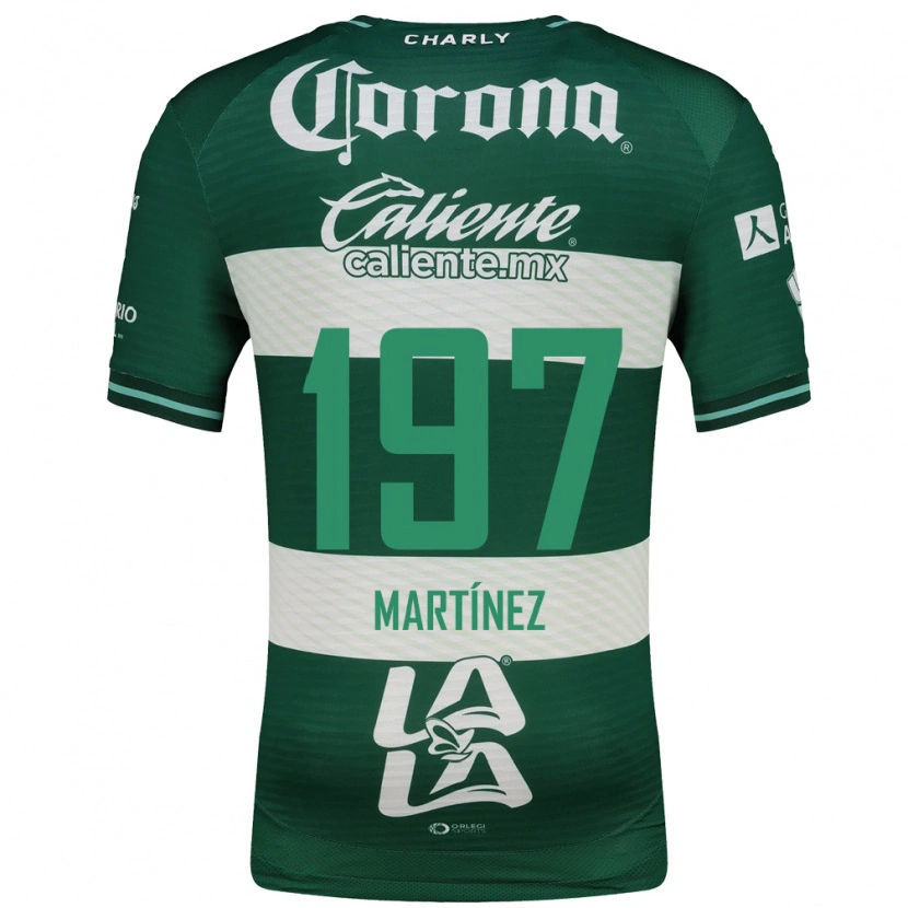 Danxen Homem Camisola André Martínez #197 Verde Branco Principal 2026/27 Camisa Brasil