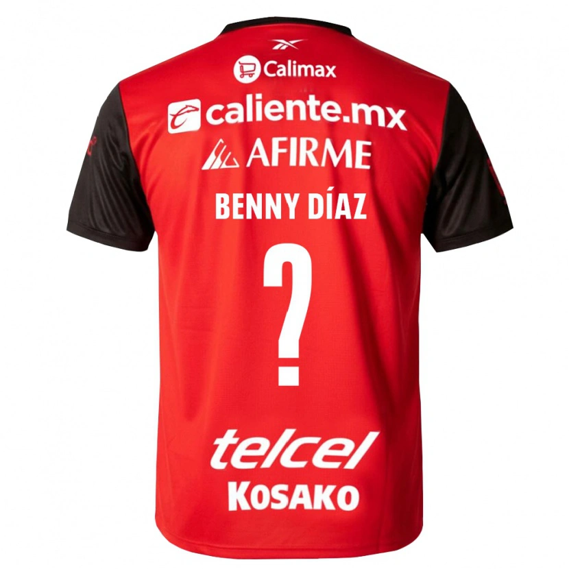 Danxen Homem Camisola Benny Diaz #0 Preto Vermelho Principal 2026/27 Camisa Brasil