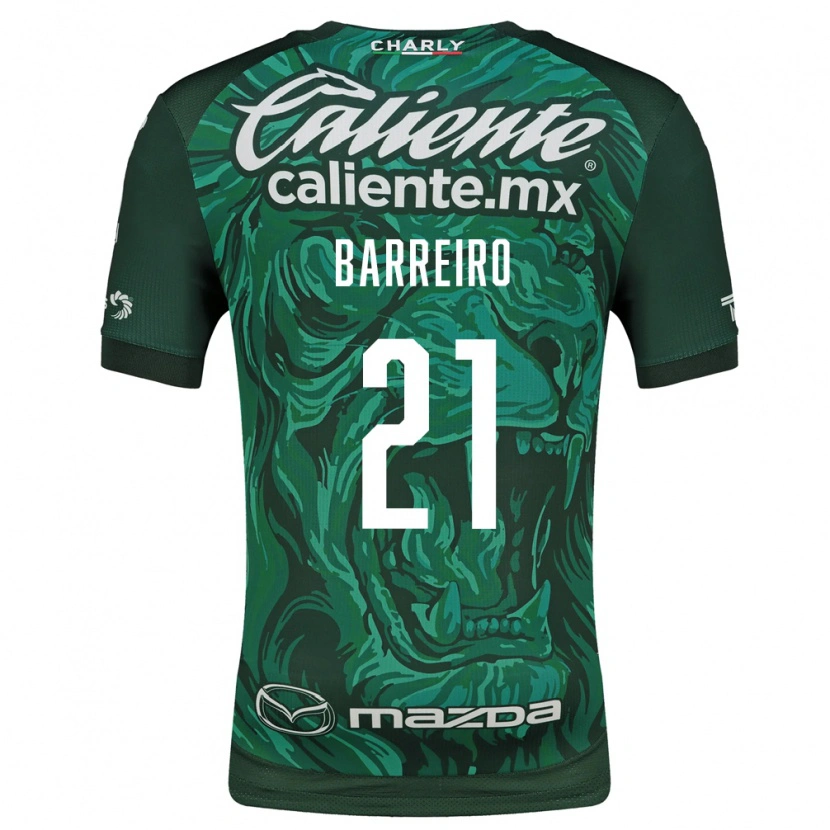 Danxen Homem Camisola Stiven Barreiro #21 Verde Preto Principal 2026/27 Camisa Brasil