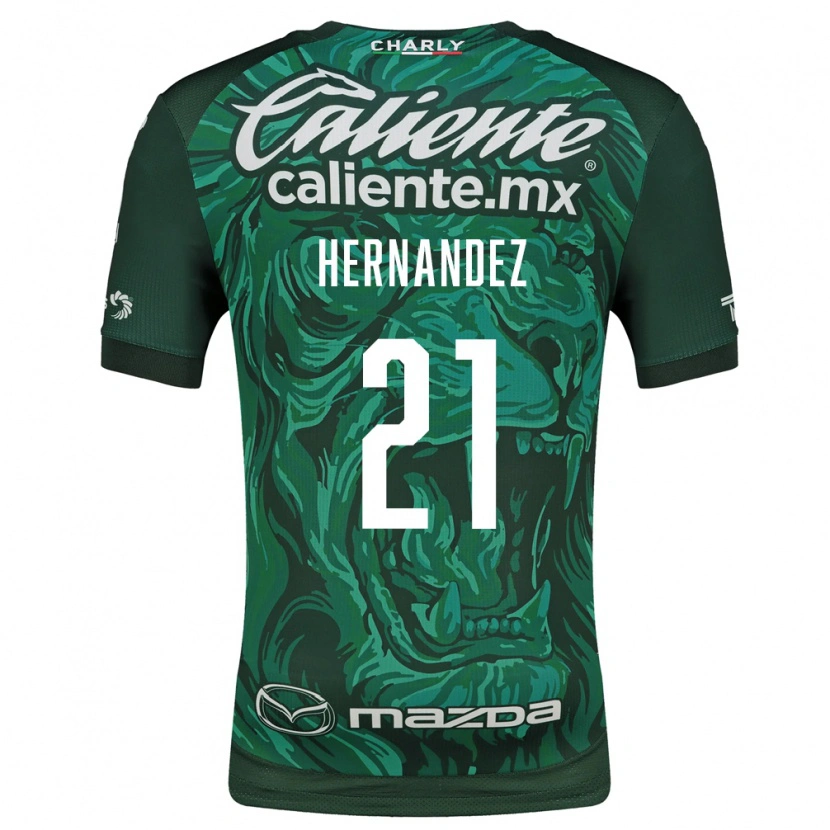 Danxen Homem Camisola Alexa Hernández #21 Verde Preto Principal 2026/27 Camisa Brasil