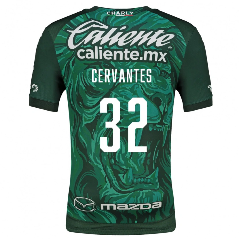 Danxen Homem Camisola Luis Cervantes #32 Verde Preto Principal 2026/27 Camisa Brasil