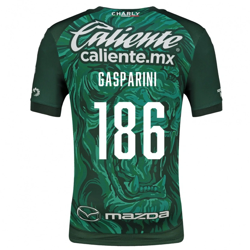 Danxen Homem Camisola Joaquín Gasparini #186 Verde Preto Principal 2026/27 Camisa Brasil