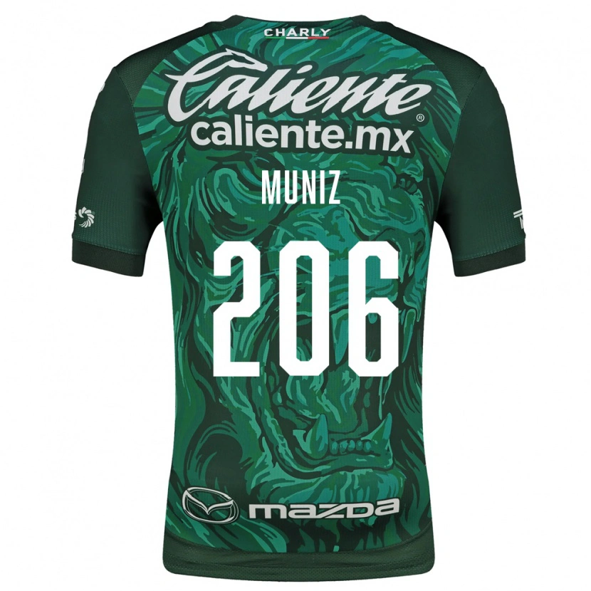 Danxen Homem Camisola Isaác Muñíz #206 Verde Preto Principal 2026/27 Camisa Brasil