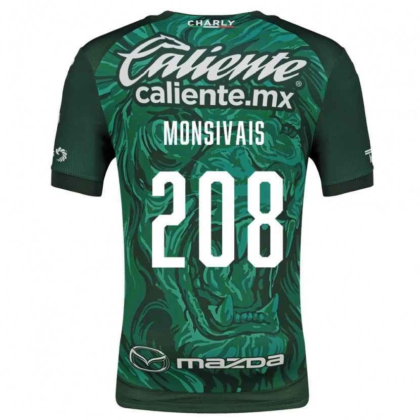 Danxen Homem Camisola Daniel Monsivaís #208 Verde Preto Principal 2026/27 Camisa Brasil