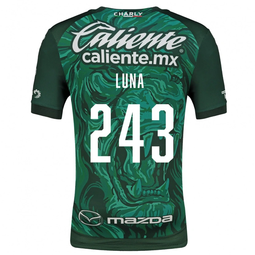 Danxen Homem Camisola Sergio Luna #243 Verde Preto Principal 2026/27 Camisa Brasil