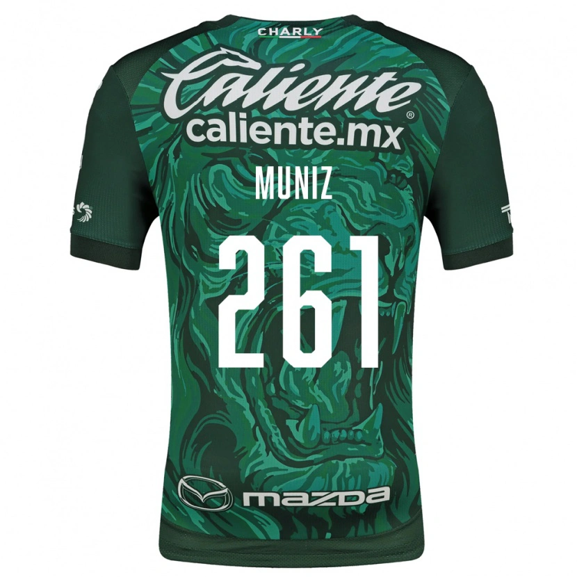 Danxen Homem Camisola César Muñiz #261 Verde Preto Principal 2026/27 Camisa Brasil