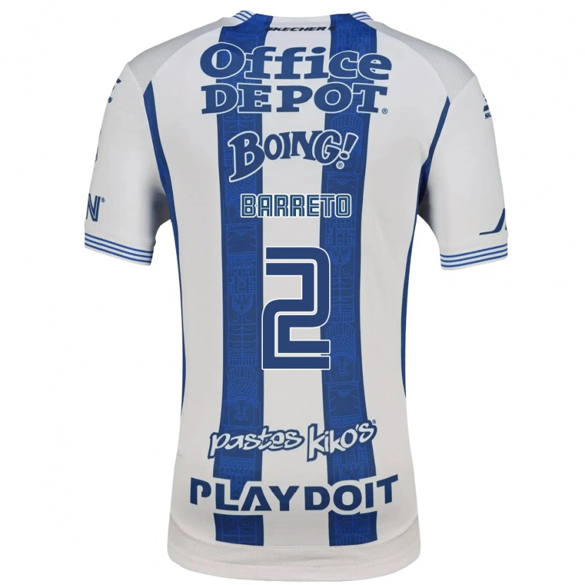 Danxen Homem Camisola Sergio Barreto #2 Branco Azul Marinho Principal 2026/27 Camisa Brasil
