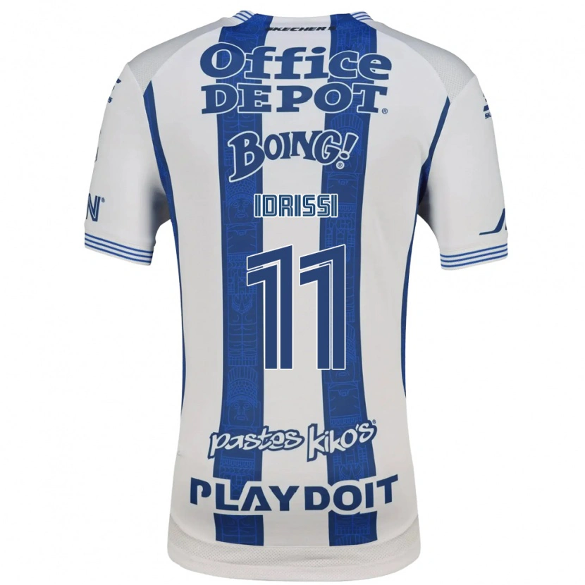 Danxen Homem Camisola Oussama Idrissi #11 Branco Azul Marinho Principal 2026/27 Camisa Brasil
