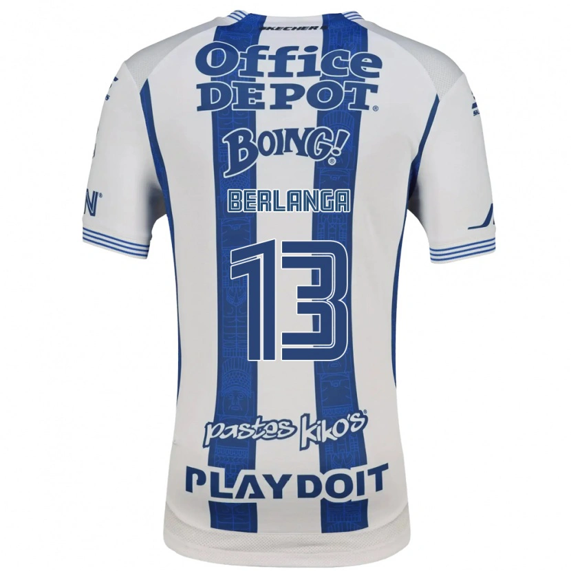 Danxen Homem Camisola Jorge Berlanga #13 Branco Azul Marinho Principal 2026/27 Camisa Brasil