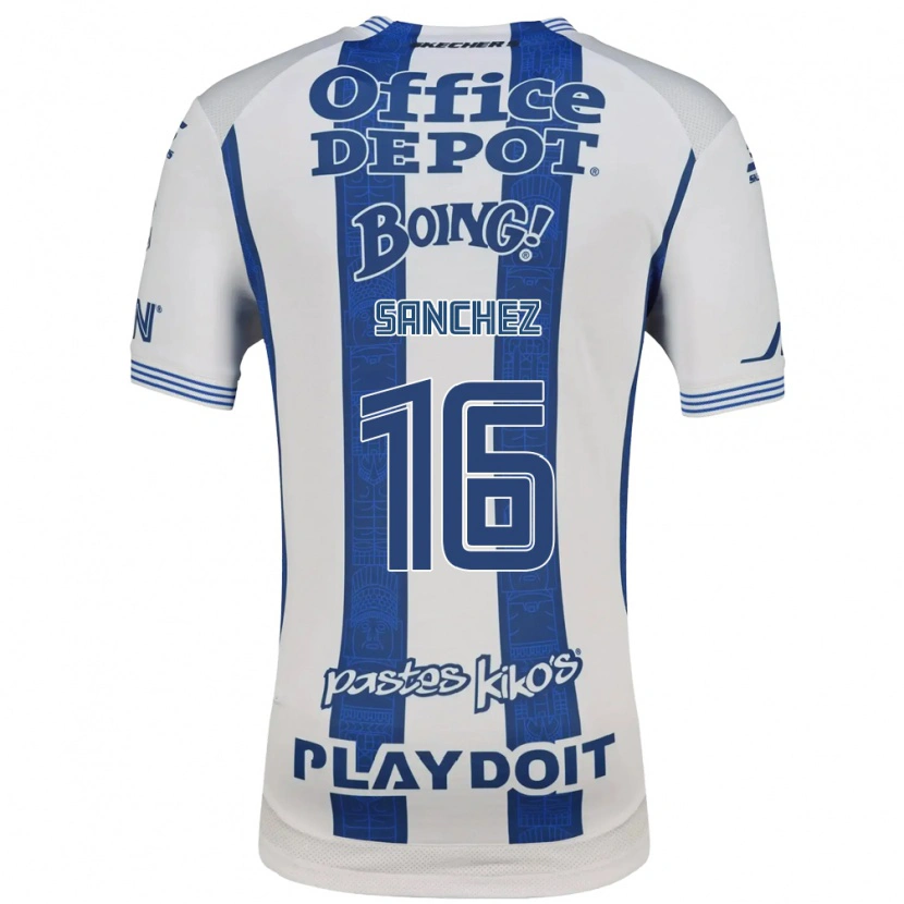 Danxen Homem Camisola Vanessa Sanchez #16 Branco Azul Marinho Principal 2026/27 Camisa Brasil